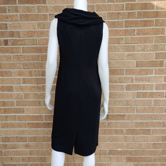 Adrienne Vittadini Black Dress Sz M - Picture 5 of 8